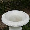 Garden Urn - Off White - Metal