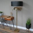Palm Tree Standing Lamp - Large - with Black Shade