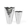 Pierre Vase - Silver Hammered Effect - Set of 2 - Metal