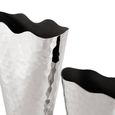 Pierre Vase - Silver Hammered Effect - Set of 2 - Metal