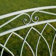 Garden Bench - Pistachio Green Metal - Arch Style