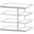 Rauch Orange 67.5cm Width Compartment Shelf Commitment For Sliding Wardrobe