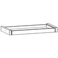 Orange Plus Compartment Pull Out Shelf - 100cm Width