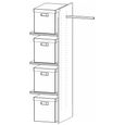 Rauch Orange Plus 80cm Width Compartment Wardrobe Interior Division with Clothes Rail and 4 Fabric Boxes
