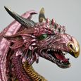 Red Resin Dragon Statue