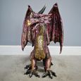 Red Resin Dragon Statue