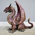 Red Resin Dragon Statue