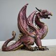 Red Resin Dragon Statue