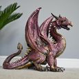 Red Resin Dragon Statue