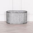 Metal Planter - Ribbed - Medium