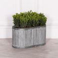 Metal Planter - Ribbed - Small
