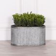 Metal Planter - Ribbed - Small