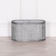 Metal Planter - Ribbed - Small