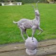 Rustic Grey Pair of Stags - Resin