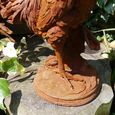 Rusty Garden Statue - Large Cockerel