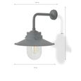 Semington Wall Light Charcoal Steel
