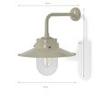 Semington Wall Light Clay Steel