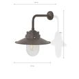 Semington Wall Light Coffee Bean Steel