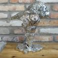Silver Gorilla Statue - Set of 2