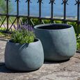 Stanbury Fiberclay Pot - Black - Set of 2