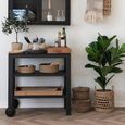Taormina Tea Trolley - Black - Wood