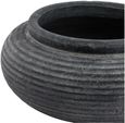 Wembley Ceramic Round Ribbed Planter
