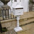 Post Box - White Aluminium