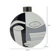 Ginger Jar - White and Black Face - Abstract - Ceramic
