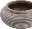Worcester Brown Ceramic Round Ribbed Planter