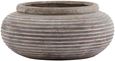 Worcester Brown Ceramic Round Ribbed Planter