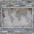 World Map Frame - Set of 2 - Wood