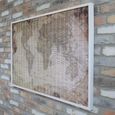 World Map Frame - Set of 2 - Wood