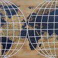 World Map Wall Deco - Set of 2