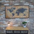 World Map Wall Deco - Set of 2