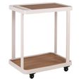Spritz Outdoor Bar Trolley - Beige - Metal and Wood