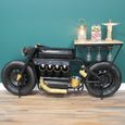 Bar Unit - Black Metal - Motorbike Style