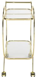 Harry Drink Trolley - Glass and Gold