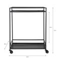 Portloe Drinks Trolley Black