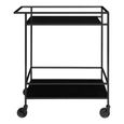 Vita Bar Trolley - Black Melamine
