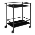 Vita Bar Trolley - Black Melamine