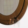 Port Hole Mirror - Antique Brass - Round - 28.5cm x 28.5cm