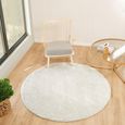 Cloudy Round Rug - High Pile Shaggy - CDG2301 - Beige - Sizes Available