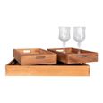 Faro Tray - Teak Wood - Set of 3