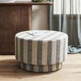 Ladoga Natural Fabric Pouf - 68cm