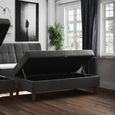 Hartford Ottoman Bench - Storage - Grey Chenille Fabric - 2196459UK