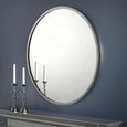 Octave Wall Mirror - Round - Pewter