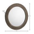 Cadence Wall Mirror - Round - Pewter