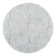 Cloudy Round Rug - High Pile Shaggy - CDG2320 - Grey - Sizes Available