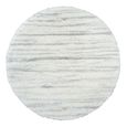 Cloudy Round Rug - High Pile Shaggy - CDG2307 - White - Sizes Available