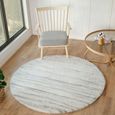 Cloudy Round Rug - High Pile Shaggy - CDG2307 - White - Sizes Available
